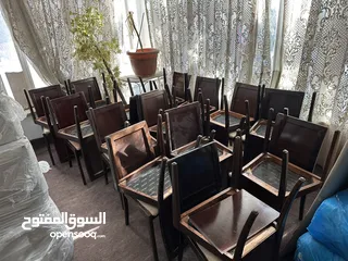  3 كراسي فاخره خشب زان للبيع بسعر مغري