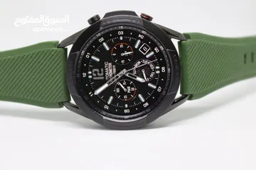  25 SAMSUNG GALAXY WATCH 3 SIZE 45MM WITH ARMY GREEN RUBBER BAND