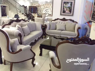  3 طقم كنب صالون 7 مقاعد زان ضيوف
