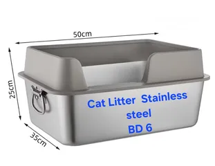  1 Stainless steel cat litter box Odourless