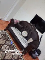  3 طقم كنب زان مرتب و نضيف استعمل عرايس