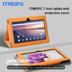  2 تابلت ITMEIPC مقاس 7 بوصات بنظام Android 14 مع معالج Quad Core، 4 جيجابايت  توصيل مجاني 6/14