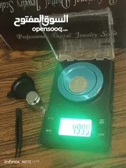  6 ميزان الكتروني ذهب و فضه و مجوهرات و مستحضرات ثمنيه و طبيه مع وزنه ومحقان وملقط