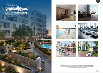 7 1 BR Brand New Apartment in Al Mouj for Sale – Lagoon