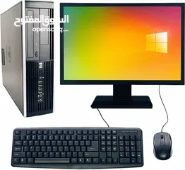  2 HP Intel core i7 processor computer full set with monitor keyboard mouse and cables  8GB RAM 3TB HDD