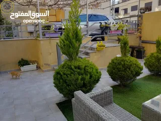  15 شقة أرضية مفروشة فاخرة للبيع في خلدا 200م مع حديقة وترسات 200م تشطيب سوبر ديلوكس