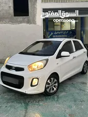  3 كيا بكانتو 2016 فحص نخب ولا غرام بويا  ماشيه 90 الف  ترخيص وتامين لشهر 4  كراسي جلد