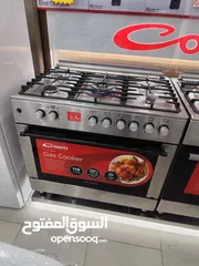  4 عرض نااار على فرن كونتي 90 سم ستيل فل سيفتي كامل مناصب ثقيله هافي ديوتي