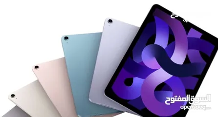  4 Apple ipad air 5 64 كفالة وكيل رسمي ايباد جديد مسكر في الكرتونة نو اكتف ايباد اير 5