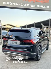  25 هونداي سنتافيه 2022 هايبرد فل اضافات اعلى صنف بريميوم بلس برستيج vip وارد كوريا لون اسود