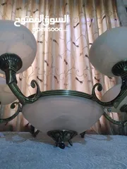  5 ثريا نحاس انتيك حجم كبير