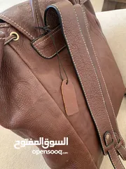  6 حقيبة ظهر جلد بافالو فاخر جديدة- للصبايا والشباب
