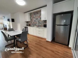  15 شقة مع حديققققة فخمه جديده مفروشة للإيجار في عين منجد