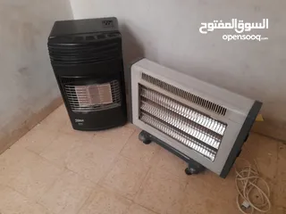  1 صوبة غاز  3 شعلات+ صوبة كهرباء 4 شعلات