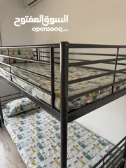  3 Bunk bed frame and mattresses