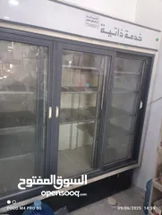  7 ثلاجه اربع ابواب خدمه ذاتيه للبيع بسعر حرق على الفحص الكامل شغاله 100% تواصل مع صاحب الثلاجه مباشره