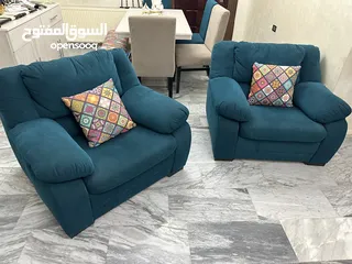  11 طقمين كنب فرش نظيف اسفنج دنلوب