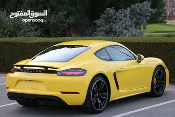  4 PORSCHE 718 CAYMAN S GCC 2017 Service history under warranty  بورش 718 كايمان Sخليجي تحت الضمان