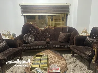  4 كنب مستعمل بحالة جيدة جدا