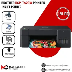  1 طابعة برذر ملونة الأوفر  Printer brother t420 color