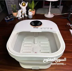  6 حوض علاج ومساج طبيعي للقدم  بعد يوم متعب وطويل احصلي ع راحة تامة وفورية  وداعاً لآلآم القدمين
