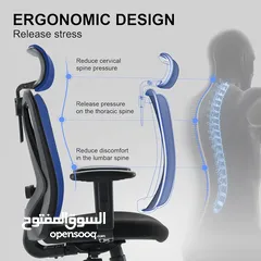  3 تصميم مريح】يوفر الكرسي المريح 4 نقاط دعم (الرأس/الظهر/الورك/اليدين) ودعم أسفل الظهر المناسب. تصمم SI