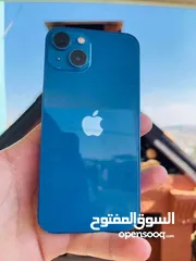  1 ايفون 13 عادي نموذج m لون ازرق مع سبع كڤرات