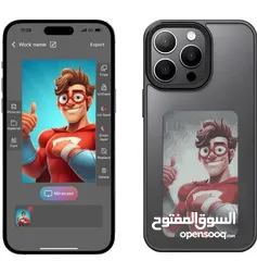  12 كفر ال Iphone السحري اللي فيه شاشة خلفية ولا ينقص الشحن والكفر من الجلد والبلاستيك القوي