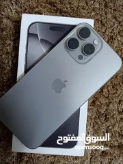  1 Iphone 15 pro max 256 Natural Titanium ايفون 15 برو ماكس 256 شرق أوسط
