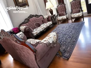  1 طقم زان 7 مقاعد فخم ومرتب كثير بسعر يابلاش 160 واصل عمان والزرقا