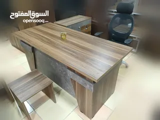  4 مكتب مدير مع جانبية وادراج وطاولة وسط توصيل مجاني داخل عمان والزرقاء