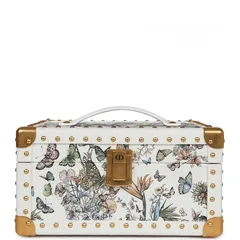  13 Christian Dior Micro Lady Dior with Small Trunk Multicolor Embroidered Calfskin Light Gold Hardware