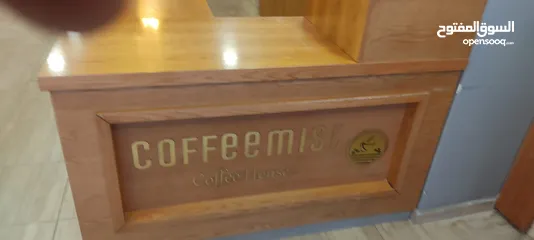  4 كاونتر خشب للمطاعم والمقاهي