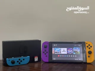  2 nintendo switch اصلي من امريكا مش معدل ب 250 قابل للتفاوض و معه العاب مميزة