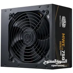  3 باور سبلاي كولر ماستر لأجهزة الجيمنج 750 واط حقيقي COOLERMASTER 750W 80+ BRONZE GAMING POWER SUPPLY