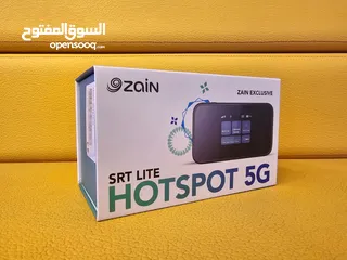  1 راوتر 5g من شركة زين واي فاي 6 متنقل Router 5G wifi6 srt873hs from Zain