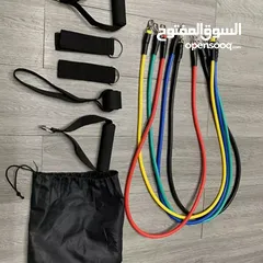  4 حبل مقاومه خماسي للتمارين الرياضيه الاصلي احبال مقاومة تمارين رياضية لياقه تمرين نادي رياضي