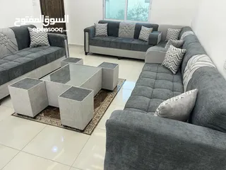  15 جلسات الخليجية بحدث الموديلات 17 مقعد مع طقم طربيزاط ومراكي