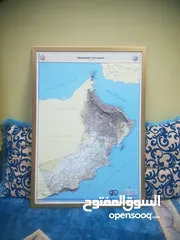  2 خارطة سلطنة عمان مع برواز