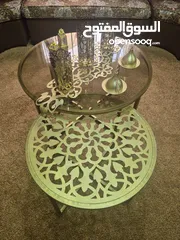  2 طاولة وسط قطعتين