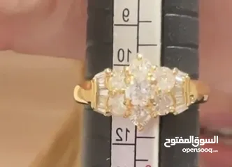  12 Pure 18k gold 1.1 Carat of Natural Diamond Rosita band use as wedding or engagement or casual use