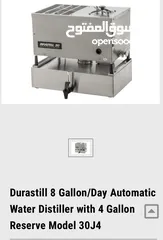  15 جهاز امريكي لتقطير الماء للبيع.      Water distiller Durastill