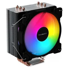  1 HuntKey 600R 120mm RGB CPU Fan Cooler - مروحة تبريد بإضاءة