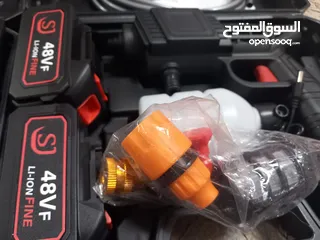  22 مضخة غسيل سيارات شحن مع  بطارية عدد (2) 48 فولت يضاف اجور توصيل