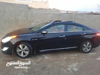  5 سوناتا هايبرد 2012 للبيع فل بانوراما لون اسود ملوكي  4جيد