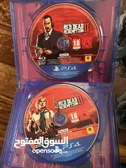  4 لعبتين red dead redemption 2 & assassin's creed valhalla للبدل