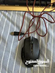  3 كيبورد و ماوس juxie gaming keyboard and mouse مع باد razer و لعبة watchdogs و اضاءة led مدورة