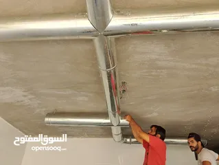  2 هود ، هودات ، مدخنة ، مداخن ، شفط ، شفاط ، دكت ، طوربين  الاستعداد الكامل لتركيب نظام الشفط والسحب