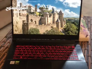  8 لابتوب msi استعال بسيط جدا شبه جديد (لم يتم صيانته مسبقًا)  جميع القطع الاصلية  مع شاحنه الاصلي
