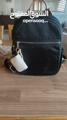  5 شنتة جديدة ضد الماء backpack ماركة PARFOIS مع جزدان لون ابيض حجم وسط